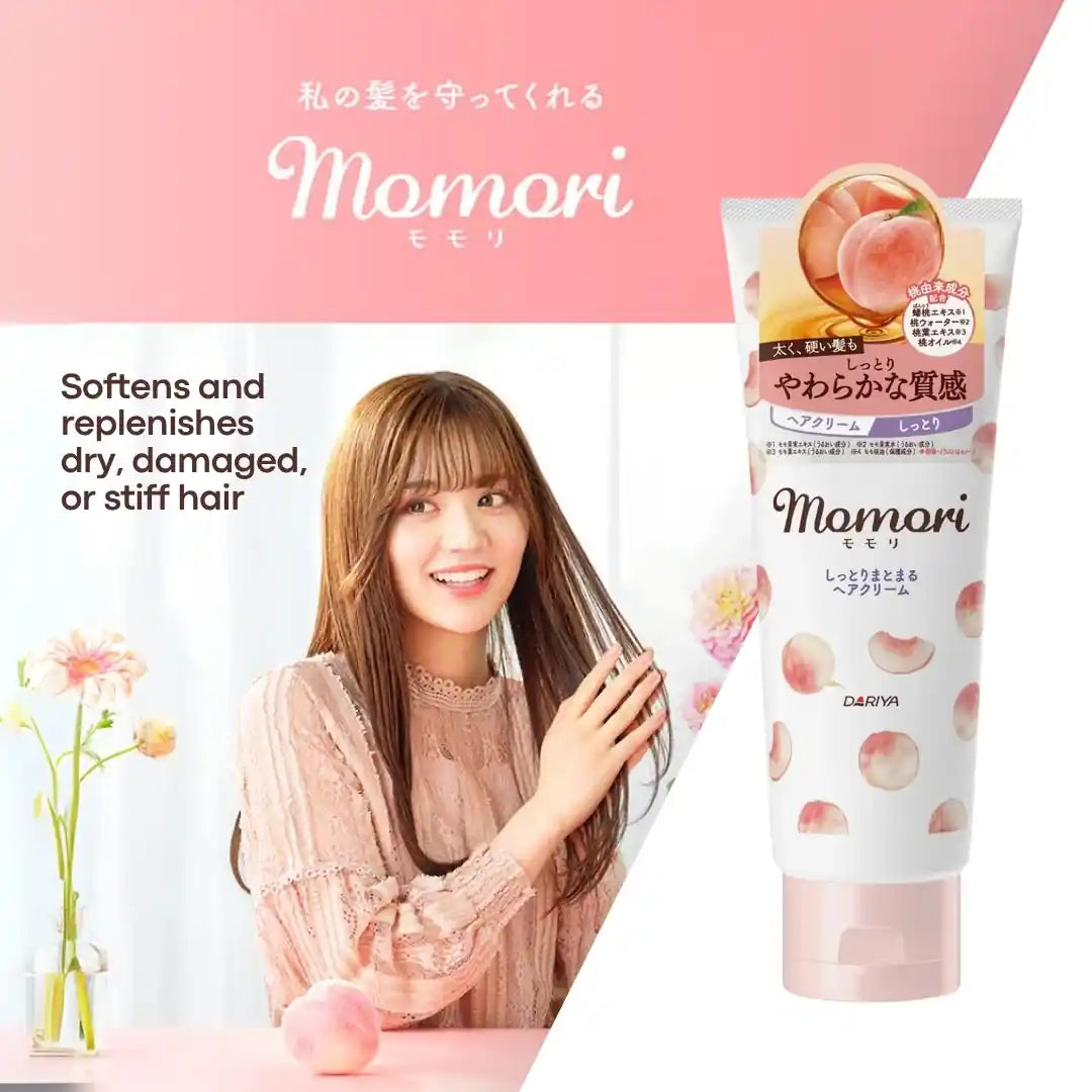 Momori Peach Rich Moist Hair Cream - 150g