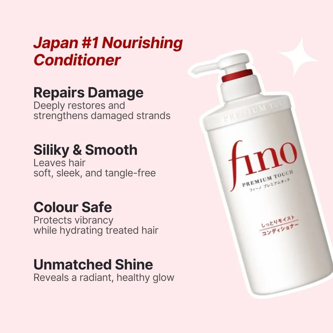 Fino Premium Touch Conditioner For Damaged Hair 550ml