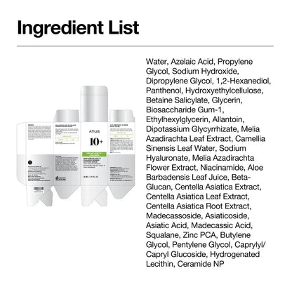 Anua - Azelaic Acid 10 Hyaluron Redness Soothing Serum
